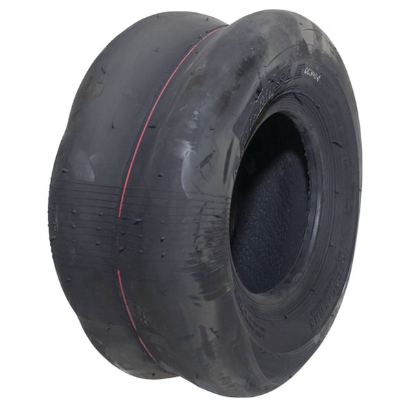 13x6.50-6 Lawn Mower Tire, 4 Ply, Smooth, Smooth, 28 psi